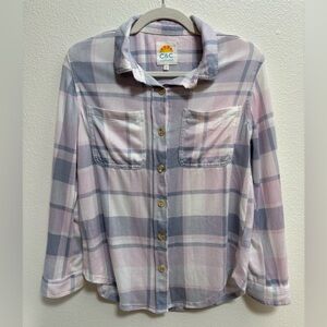 C&C California Pastel Plaid Shirt Super Soft preppy casual